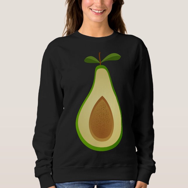 Funny Avocado FruehstHalloween Kostümgeschenk Sweatshirt (Vorderseite)