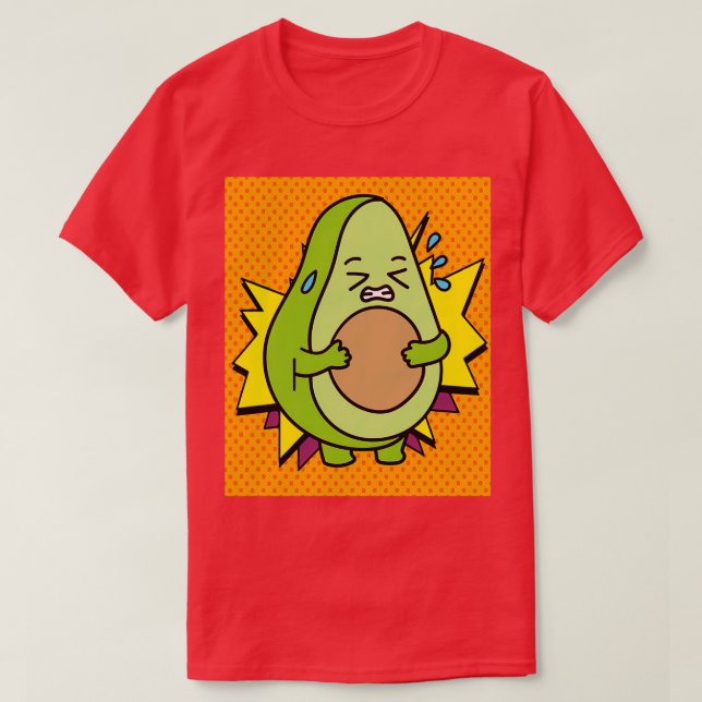 Funny Avocado Fruit 10 T-Shirt (Design vorne)