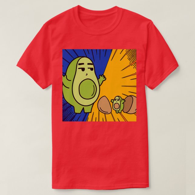 Funny Avocado Fruit 14 T-Shirt (Design vorne)