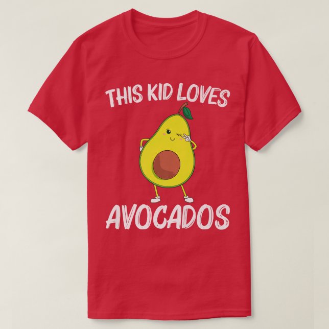 Funny Avocado Geschenk für Kinder Jungs Mädchen ge T-Shirt (Design vorne)