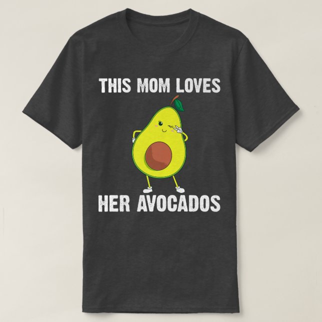 Funny Avocado Geschenk für Mama Mutter gesundes De T-Shirt (Design vorne)