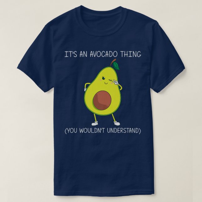 Funny Avocado Geschenk für Männer Frauen gesundes  T-Shirt (Design vorne)