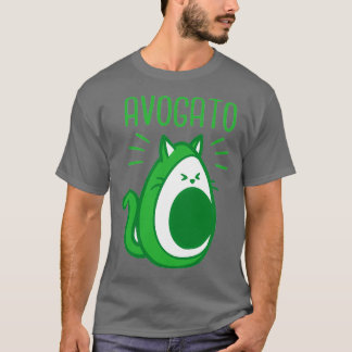 Funny Avocado Lover Cat T-Shirt