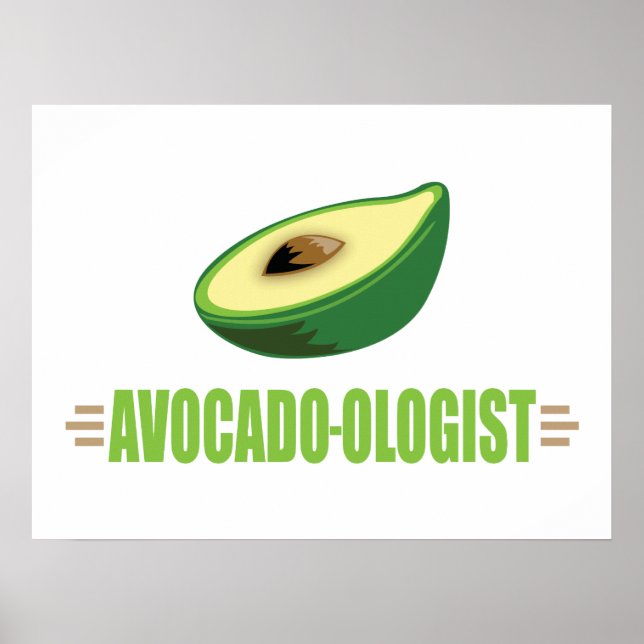 Funny Avocado Poster (Vorne)