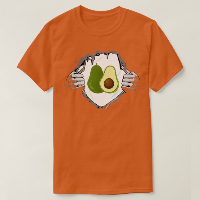 Funny Avocado Ripped Shirt Classic TShirt (Design vorne)