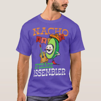 Funny Avocado Sombrero Fiesta Nacho Average Assemb T-Shirt