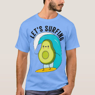 Funny Avocado Surfing Lasse Surfen 1 T-Shirt