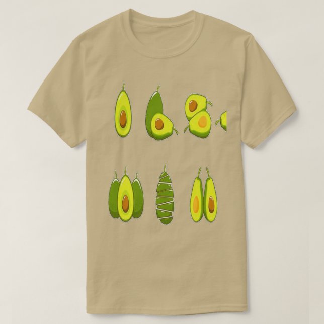 Funny Avocados 17 T-Shirt (Design vorne)