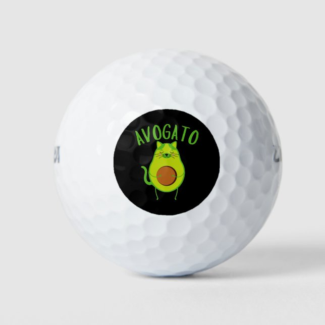 Funny Avogato Golfball (Vorderseite)