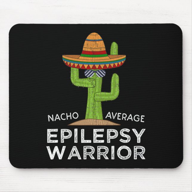 Funny Awareness Epilepsy Warrior Mousepad (Vorne)