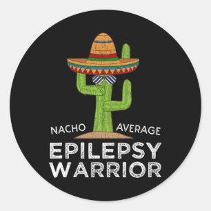 Funny Awareness Epilepsy Warrior Runder Aufkleber