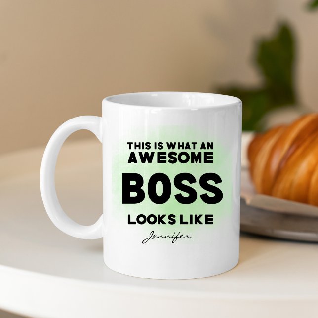 Funny Awesome Boss Looks Like Personalized Kaffeetasse (Von Creator hochgeladen)