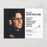 Funny Awkward Weihnachts-Stupid Foto-Karte Postcar