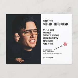 Funny Awkward Weihnachts-Stupid Foto-Karte Postcar Postkarte