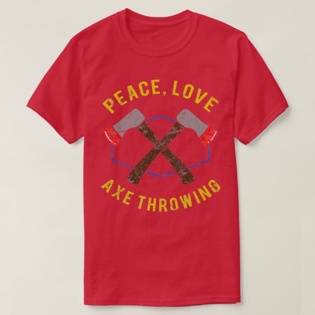 Funny Ax Throwing Expertengeschenk Lumberjack T-Shirt (Design vorne)