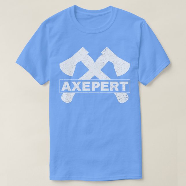 Funny Ax Throwing Lumberjack Hatchet Experten T-Shirt (Design vorne)