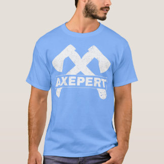 Funny Ax Throwing Lumberjack Hatchet Experten T-Shirt