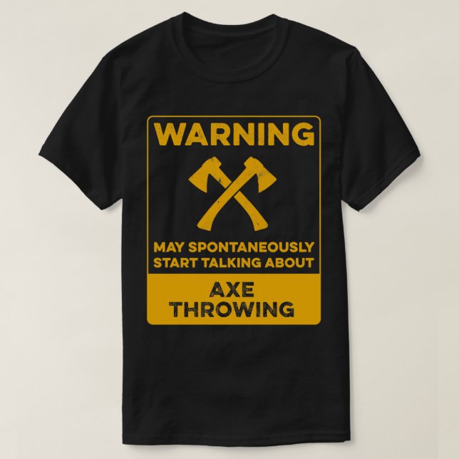 Funny ax werfen Design Ax werfen Geschenk für T-Shirt (Design vorne)