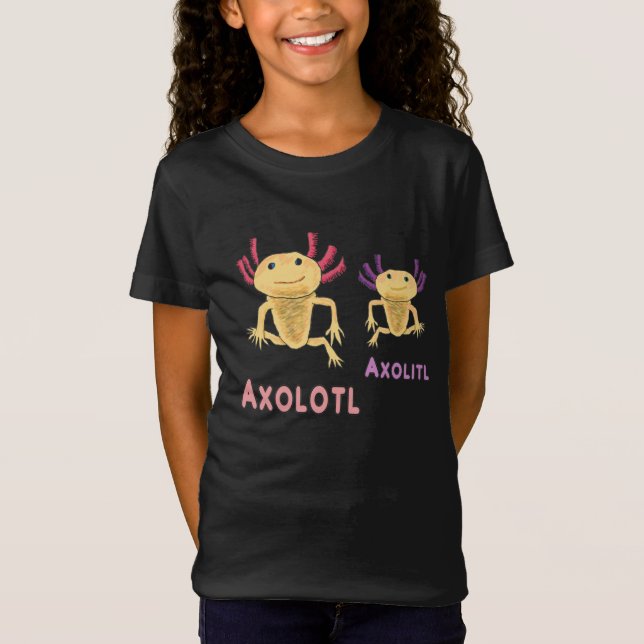 Funny Axolotl Axolitl Pun T-Shirt (Vorderseite)