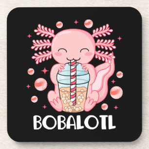 Funny Axolotl Bubble Tee Getränkeuntersetzer