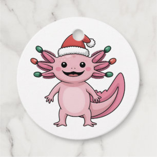 Funny Axolotl Christmas Weihnachtsmannmütze Xmas O Geschenkanhänger