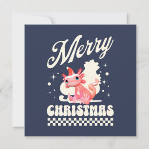 Funny Axolotl Frohe Weihnachten