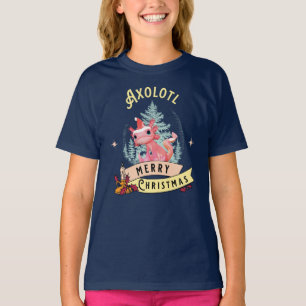Funny Axolotl Frohe Weihnachten T-Shirt