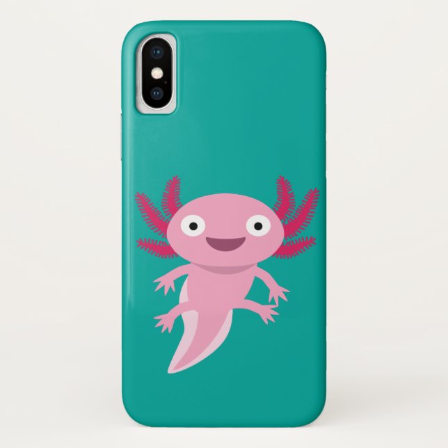 Funny Axolotl Illustration Case-Mate iPhone Hülle (Rückseite)