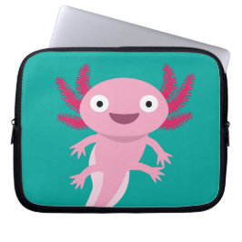 Funny Axolotl Illustration Laptopschutzhülle