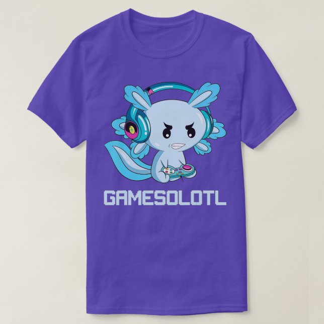 Funny Axolotl Lover Gamesalotl Gaming Axolotl Kind T-Shirt (Design vorne)