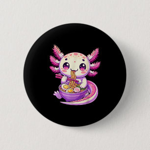 Funny Axolotl Noodle Anime Kawaii Axolotl Eating R Button