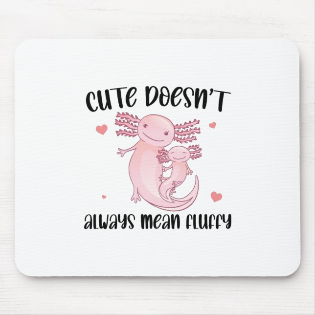 Funny Axolotl Redewendungen Mousepad (Vorne)