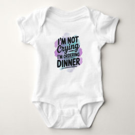 Funny Baby Bodysuit - Ich trinke kein Abendessen Strampler