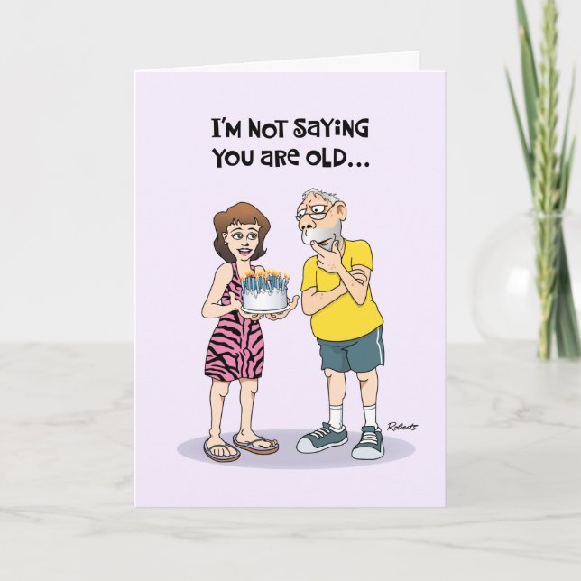 Funny Baby Boomer Birthday Card Karte (Vorderseite)