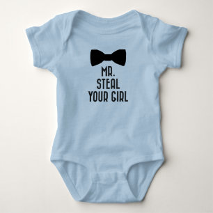 Funny Baby Boy Bodysuit - Mr. Steal Your Girl Strampler