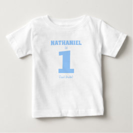 Funny Baby Boy Erster Geburtstag mit Namen T-shirt