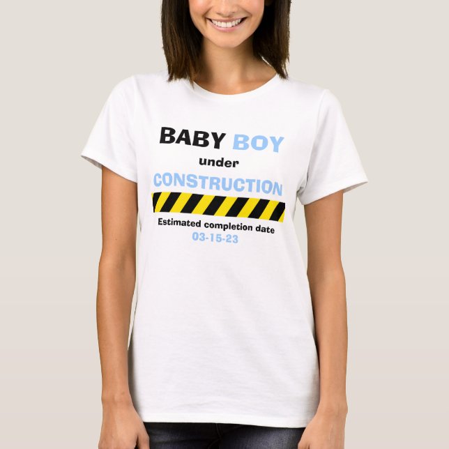 Funny Baby Boy Maternity Pregnancy for Women T-Shirt (Vorderseite)