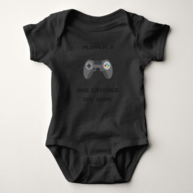 Funny Baby Clothes - Little Gamer Baby Strampler (Vorderseite)