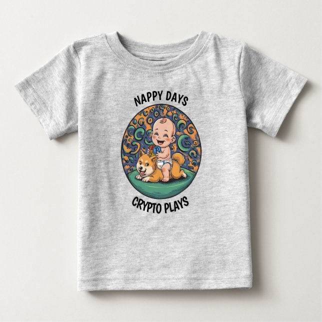 Funny Baby Crypto Baby T-shirt (Vorderseite)