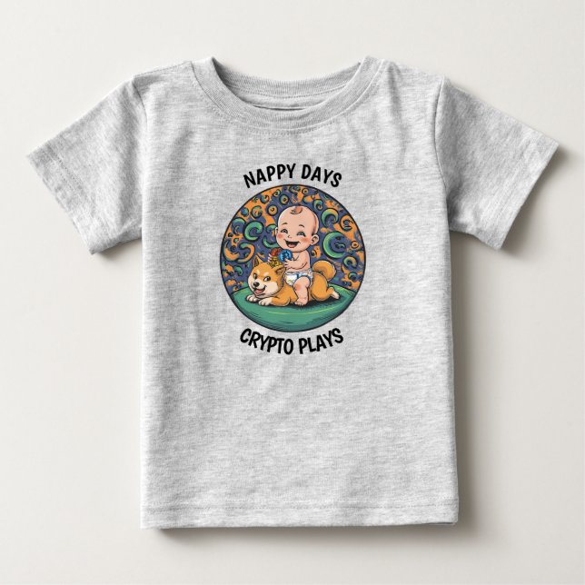 Funny Baby Crypto T-shirt (Vorderseite)