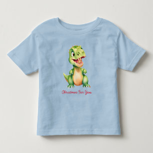 Funny Baby Dinosaur essen Lebkuchen Weihnachten Kleinkind T-shirt