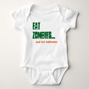 Funny Baby Eat Zombies Halloween Comedy Baby Grow Strampler