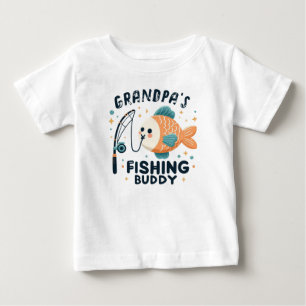 Funny Baby Fish   Großvaters Buddy-Baby T-shirt