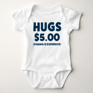 Funny Baby Fishing Jersey Bodysuit Shirt