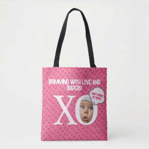 Funny Baby Girl Foto Tote Bag: Maßgeschneiderte Ta