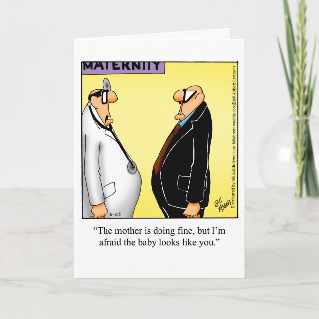 Funny Baby Herzlichen Glückwunsch Grußkarte Karte (Vorderseite)