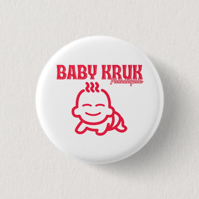 Funny Baby Kruk Philadelphia Premium Button (Vorderseite)