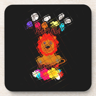 Funny Baby Lion King: Hakuna Matata Art Design Getränkeuntersetzer