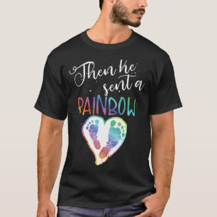 Funny Baby Schwangerschaft Ankündigung Rainbow Gif T-Shirt