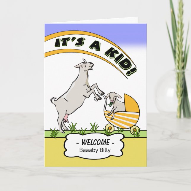 Funny Baby Shower Einladung Es ist ein Kind (Vorderseite)